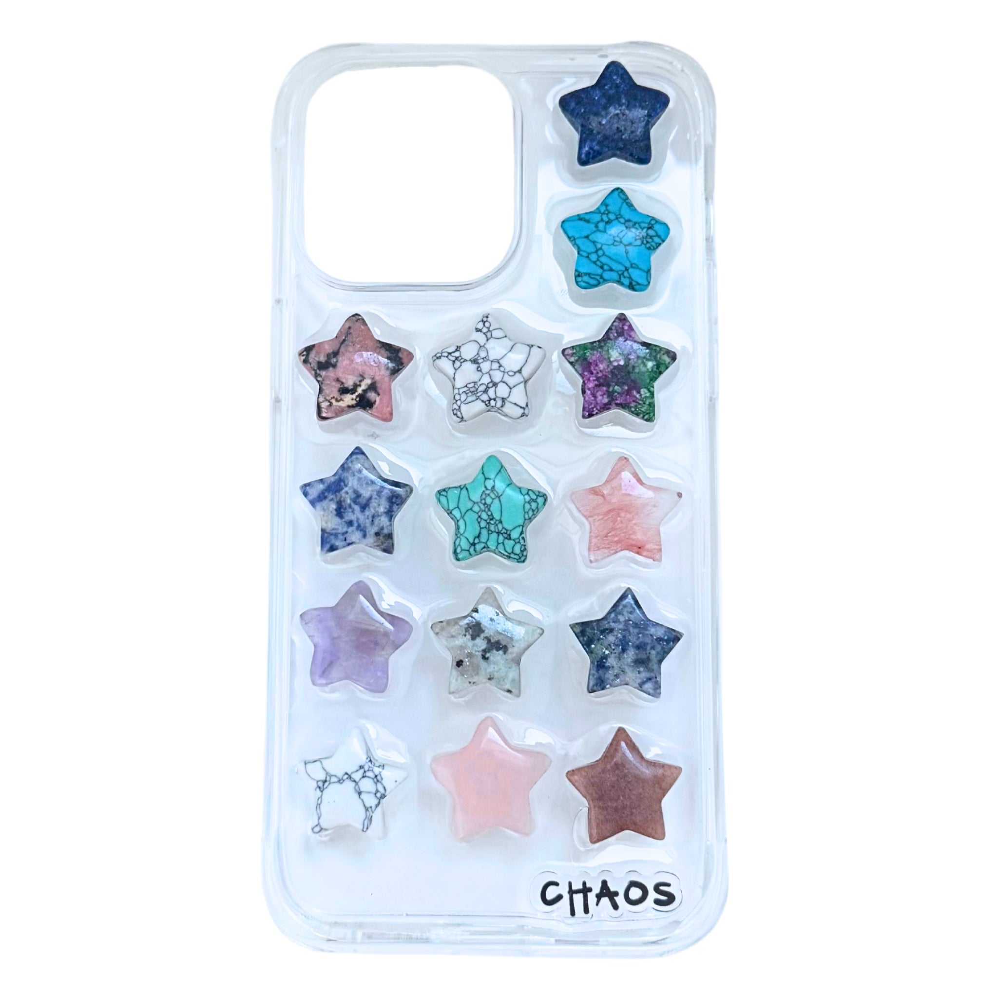 Example photo of Chaos Cases 3D stone star charm phone case